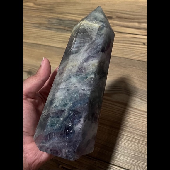 ✨ HP ✨ Large Fluorite ✨ Tower--Marbled Look ✨ - Picture 7 of 11